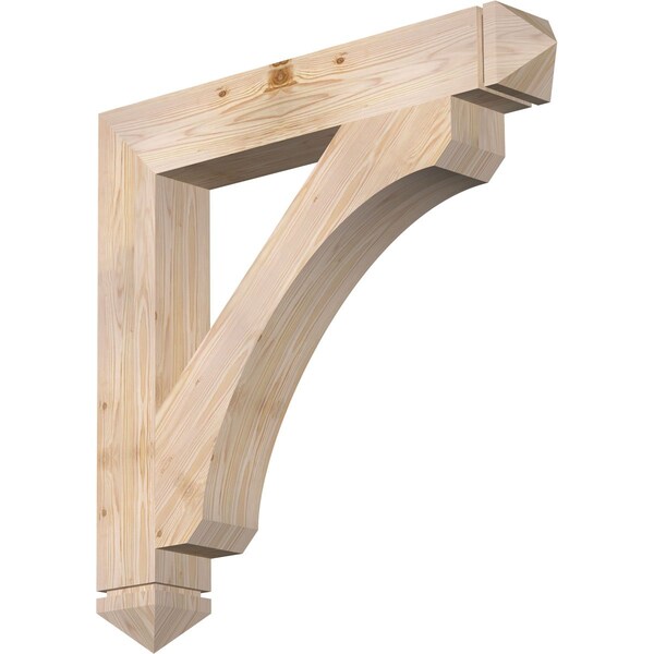 Ekena Millwork Legacy Arts & Crafts Smooth Bracket, Douglas Fir, 5 1/2"W x 38"D x 38"H BKT06X38X38LEC03SDF - main